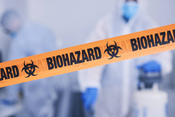 Professional Biohazard Cleanup technician working in West Barnstable, MA